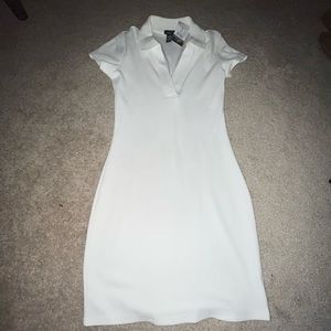 White polo mini dress